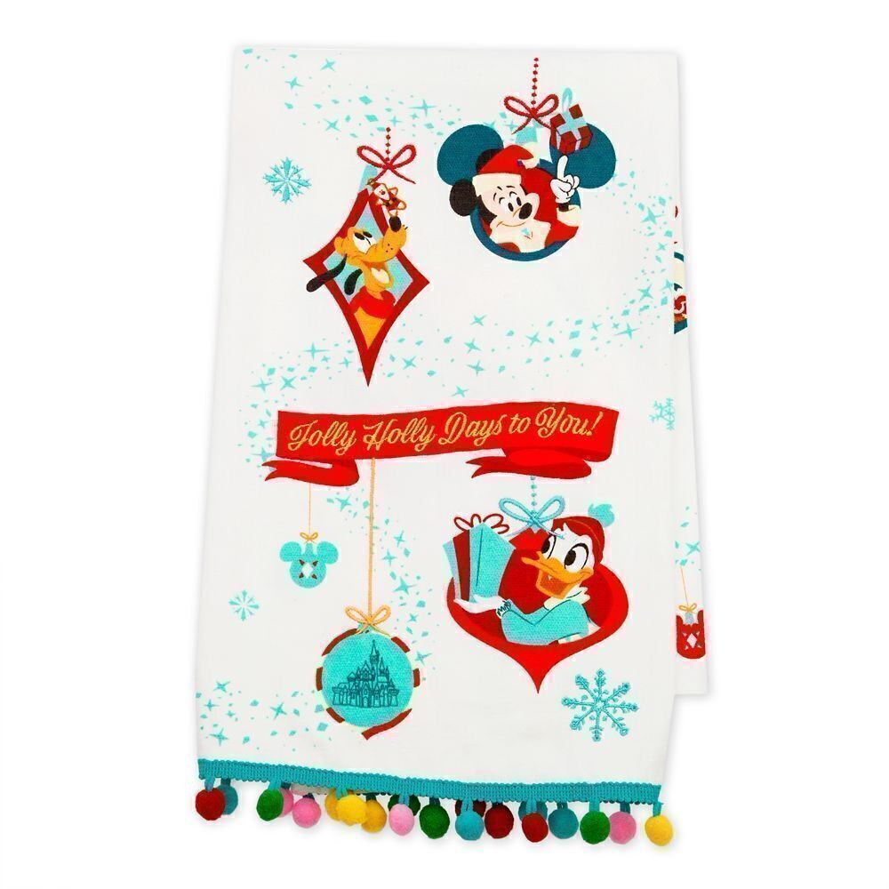 Mickey Mouse & Friends Holiday Kitchen Towel NEW 2023 Disney Christmas